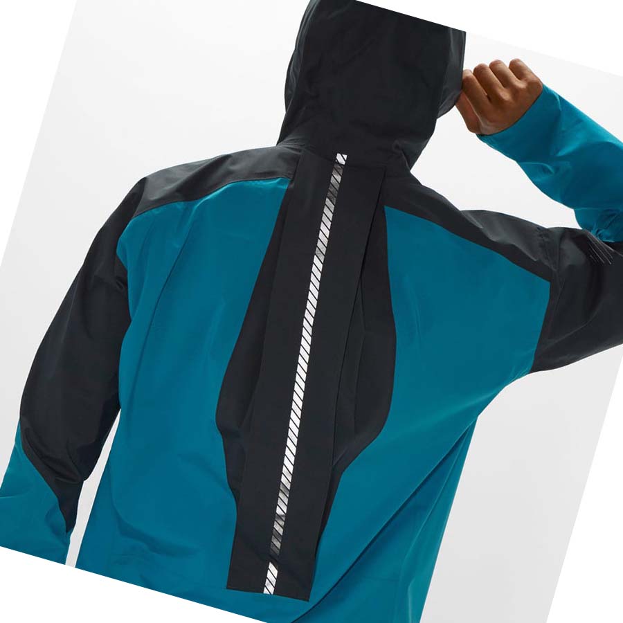 Chaquetas Salomon BONATTI TRAIL WATERPROOF Hombre Azules | MX 3278QMA